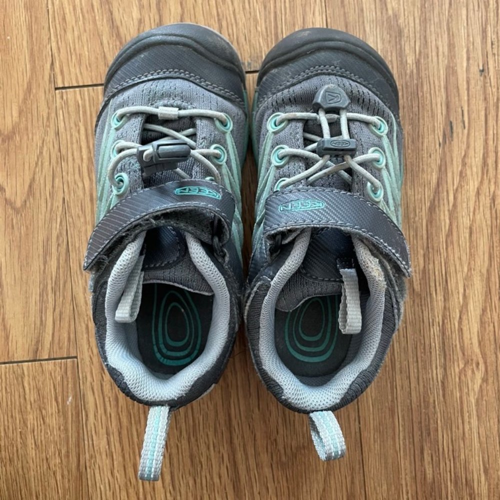 Keen 10 Toddler - Chandler Shoes - Gray and Teal Neutral